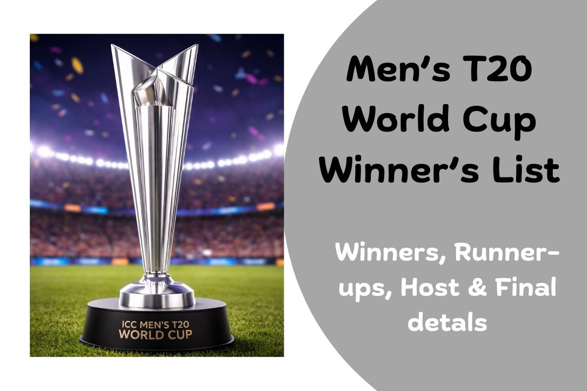 T20 World Cup Winners List – Champions, Host Nations, Captains & Final Results