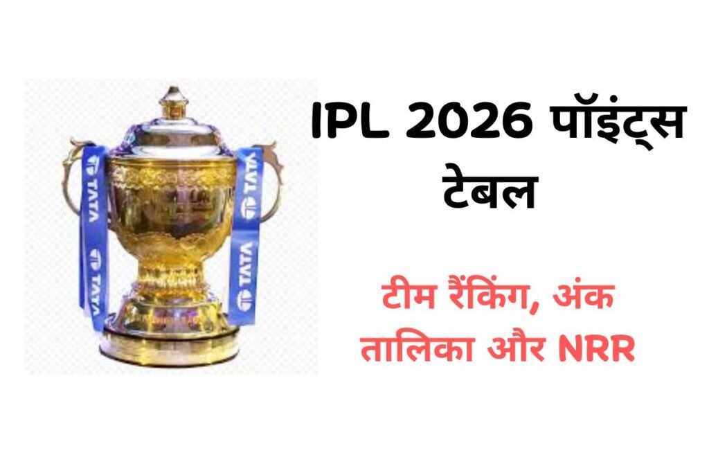 टाटा आईपीएल प्वाइंट टेबल – टीम रैंकिंग, अंक तालिका और NRR